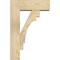 Ekena Millwork Merced Block Rough Sawn Bracket w/ Offset Brace, Douglas Fir, 6"W x 16"D x 24"H BKT0604X16X24MRC05RDF - alternate 3